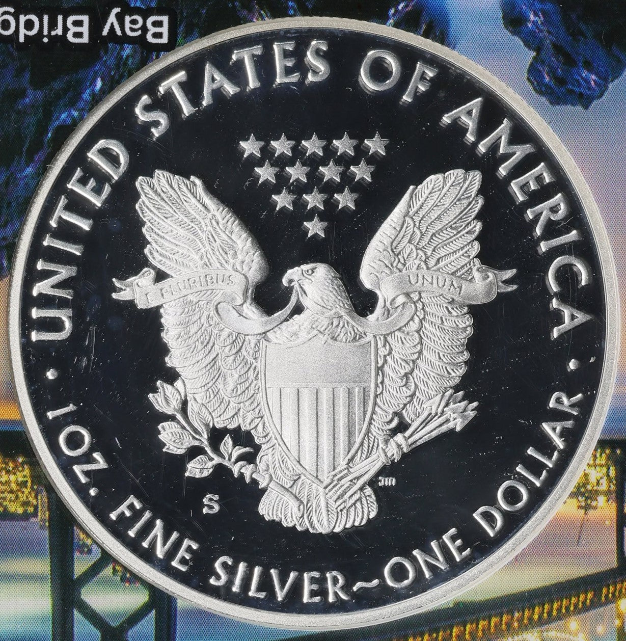 Proof 2018 (S) $1 American Silver Eagle NGC PF70 Golden Gate Bridge Holder (1 of 6,595)