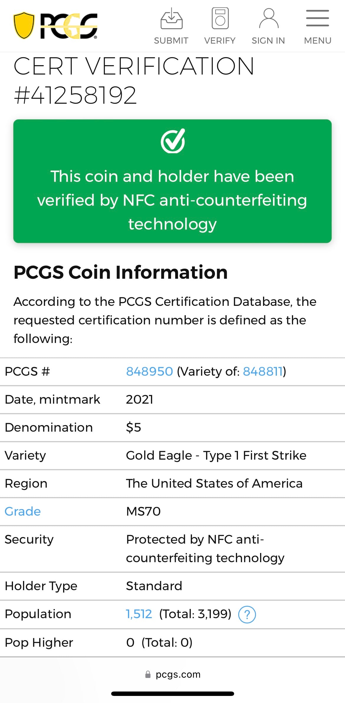 2021 $5 American Gold Eagle (2 Coin Set) PCGS MS70 First Strike Flag Type 1 and Type 2