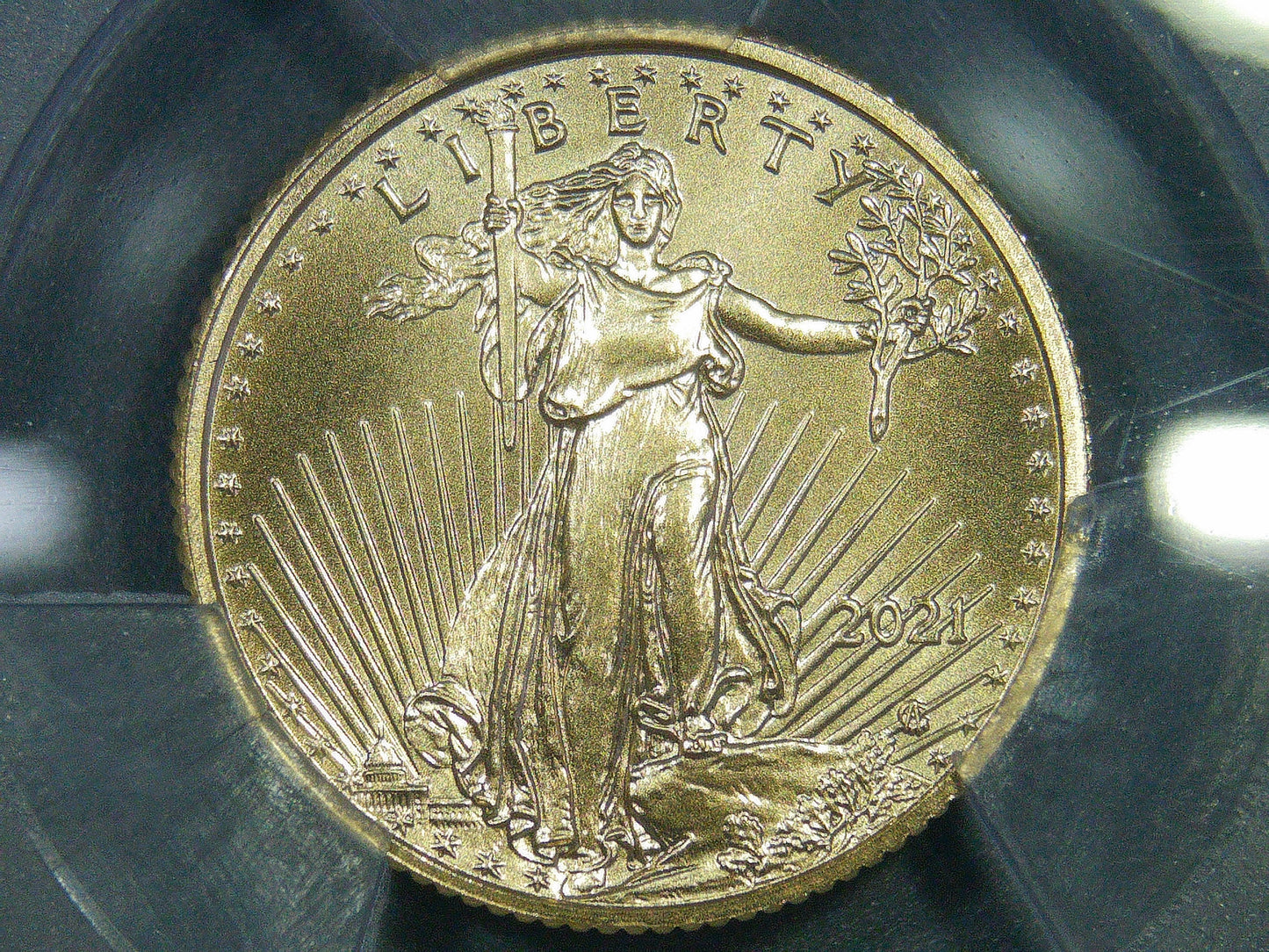 2021 $5 American Gold Eagle (2 Coin Set) PCGS MS70 First Strike Flag Type 1 and Type 2