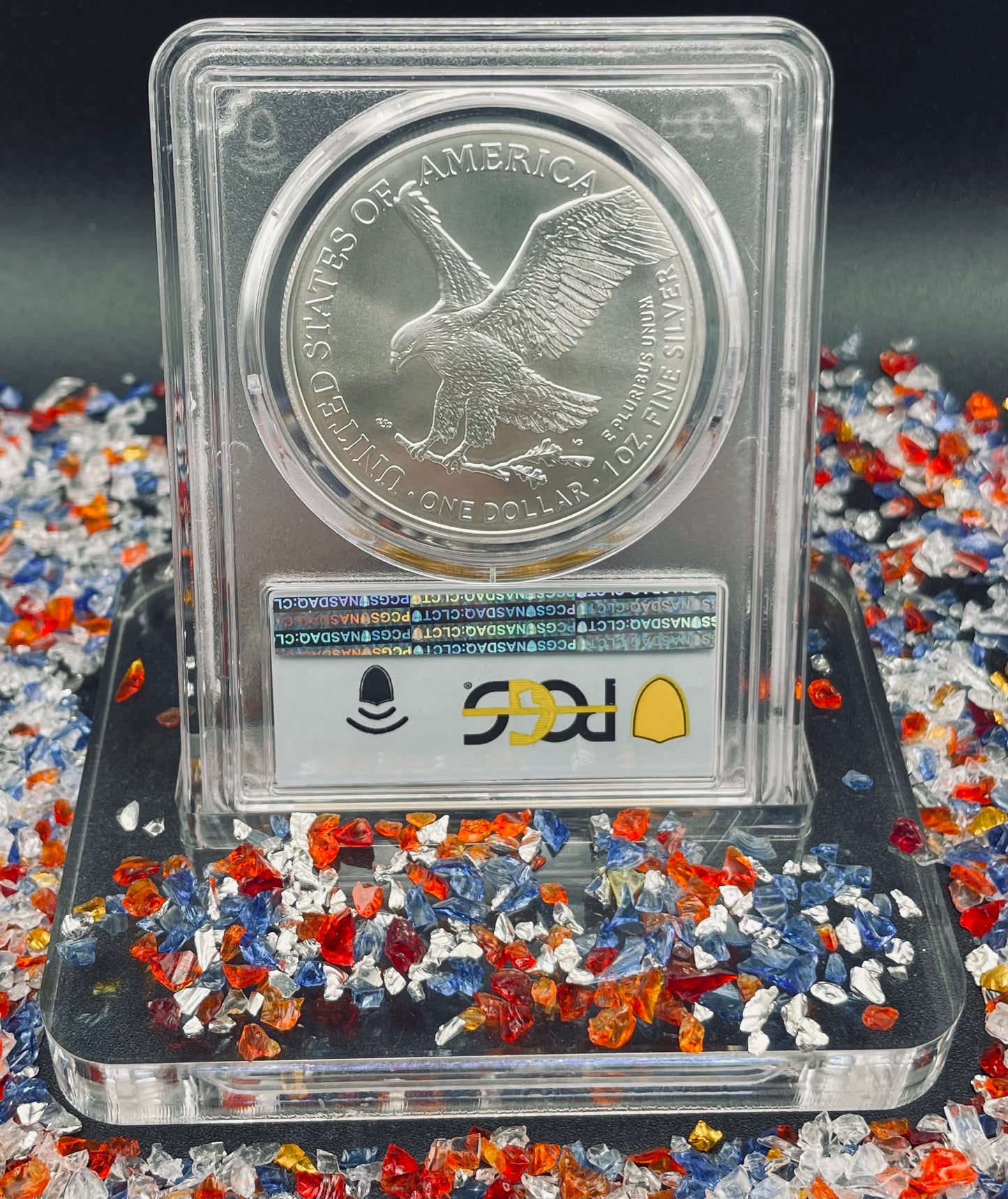 2021 $1 American Silver Eagle (2 Coin Set) PCGS MS70 First Day of Issue Type 1 & Type 2