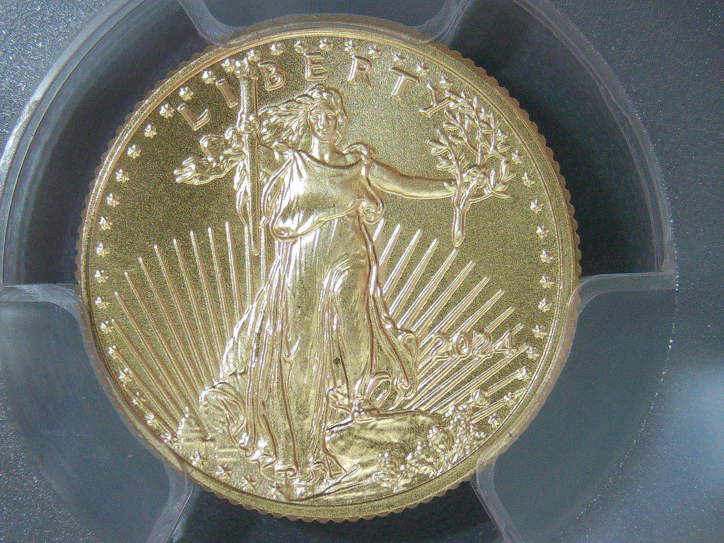 2024 $5 American Gold Eagle PCGS MS70 First Strike Flag Label (Rare 1 of 1,232)