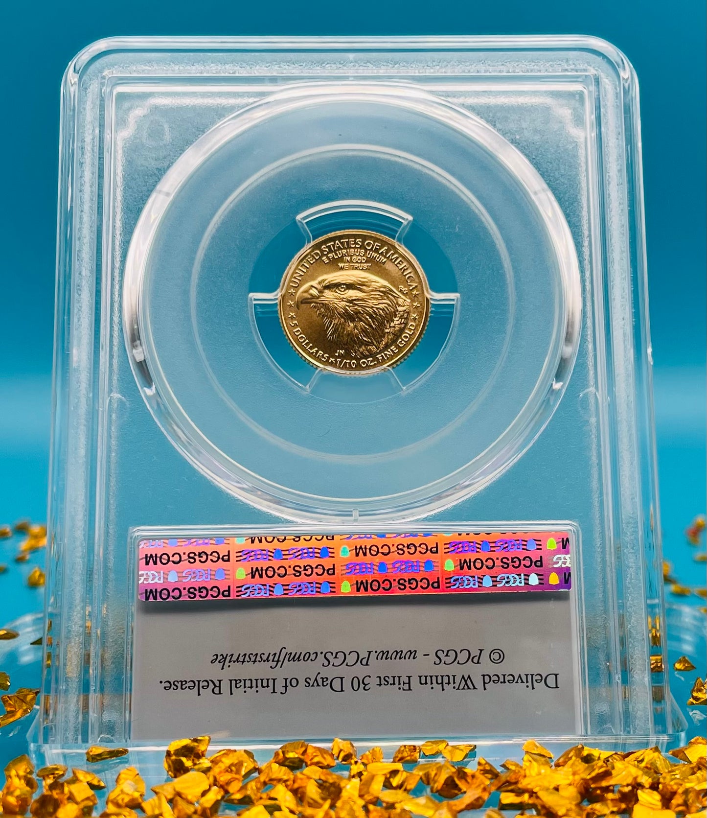 2024 $5 American Gold Eagle PCGS MS70 First Strike Flag Label (Rare 1 of 1,232)