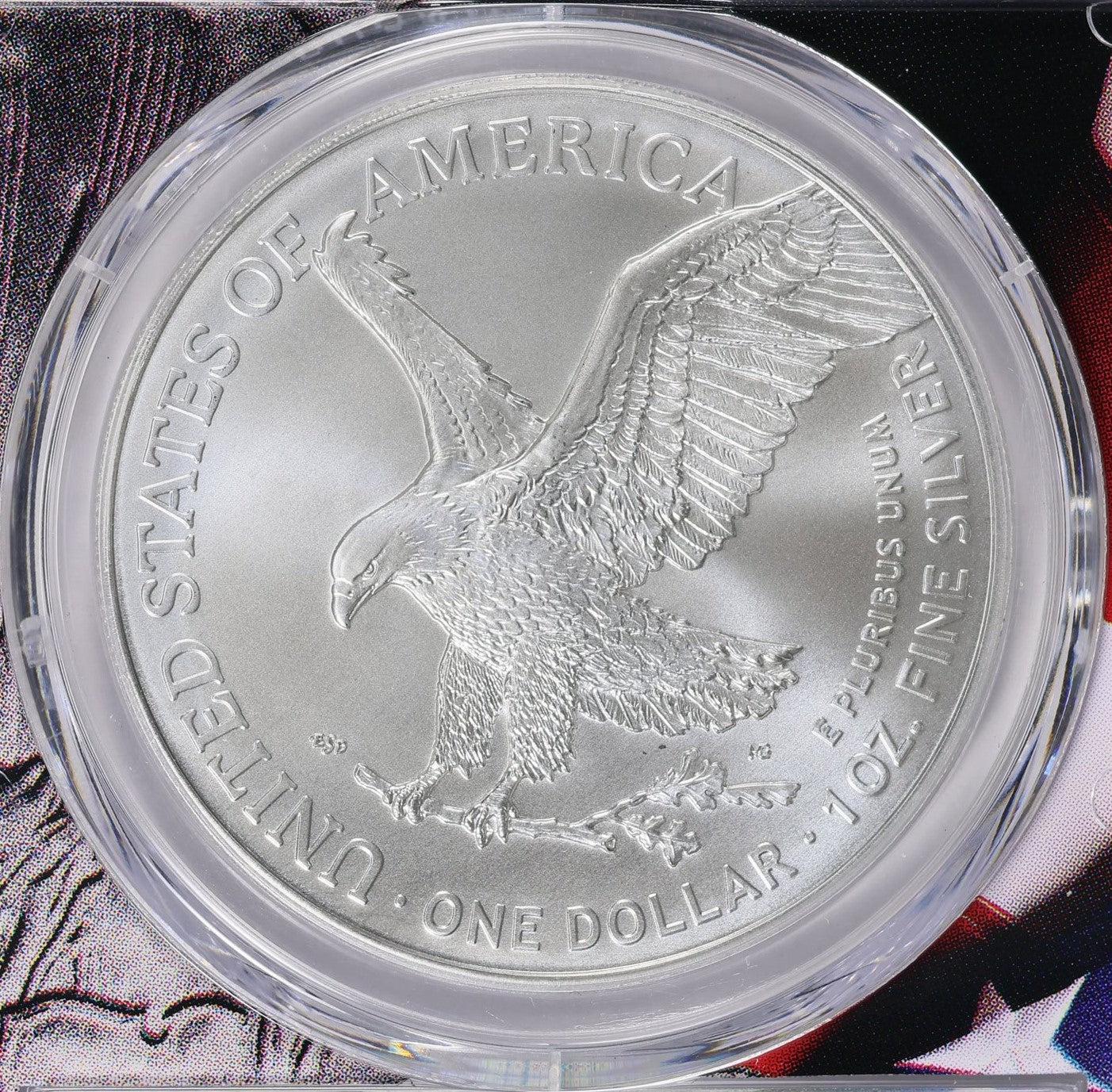 2022 $1 American Silver Eagle PCGS MS70 American Flag Holder (Rare 1 of 1,234)