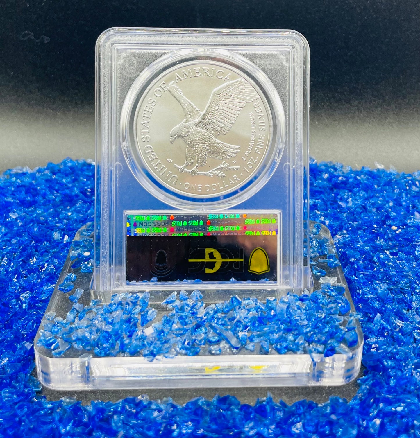 2023 $1 American Silver Eagle PCGS MS70 First Strike Silver Foil Label (Rare 1 of 2023)