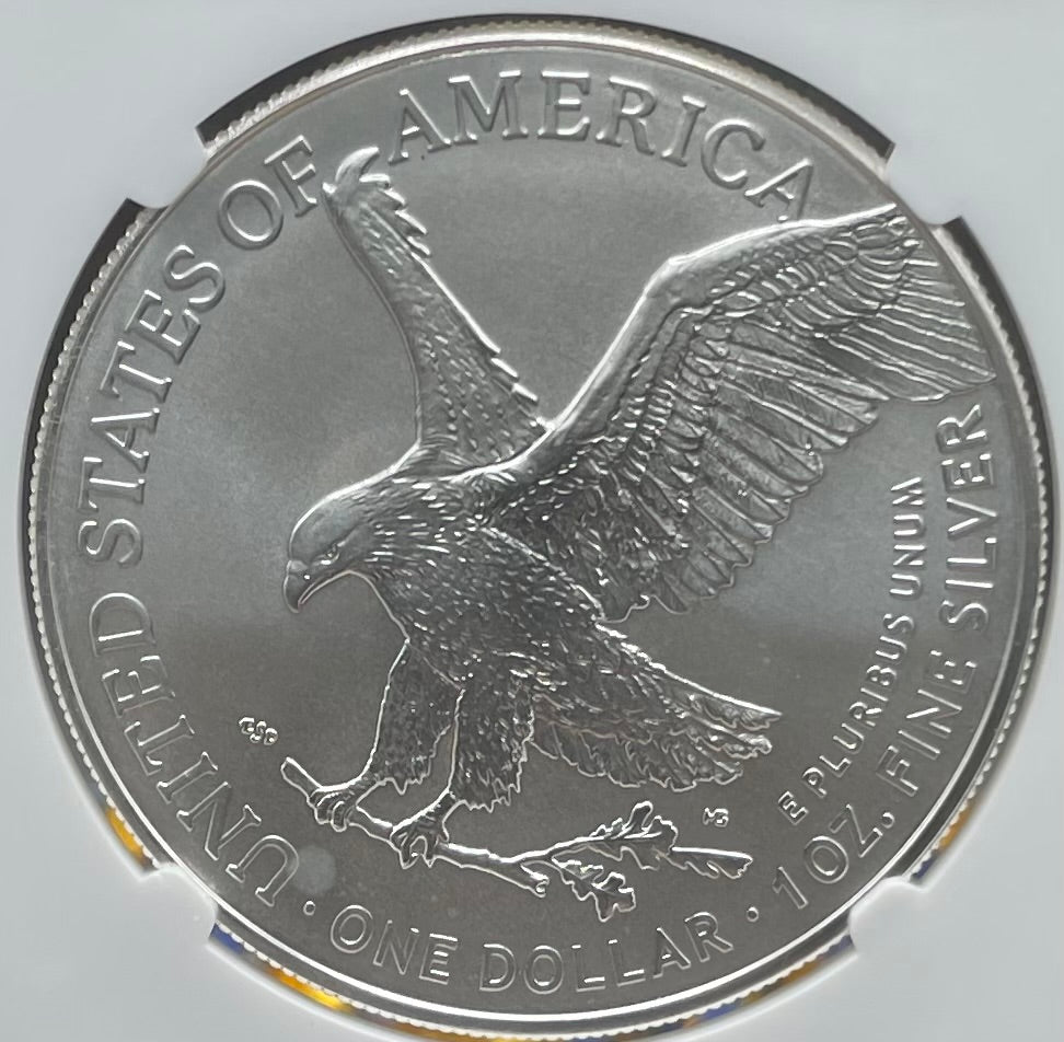 2023 (W) $1 American Silver Eagle NGC MS70 FR West Point Gold Star Label (Rare 1 of 1,510)