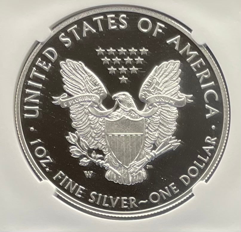 Proof 2017 (W) $1 American Silver Eagle NGC PF70 Modern Brown Label Mint Condition (1 of 4,190)