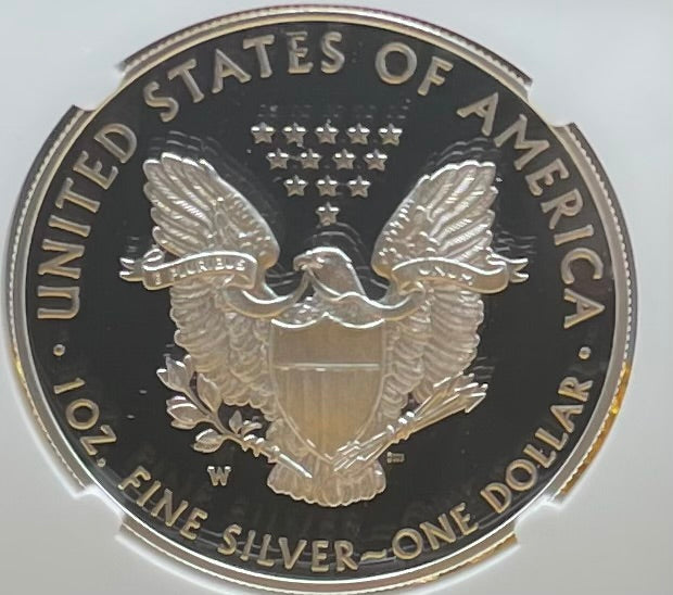 Proof 2021 Type 1 (W) $1 American Silver Eagle NGC PF70 First Day of Issue West Point Gold Star Label Mint Condition (1 of 6,809)