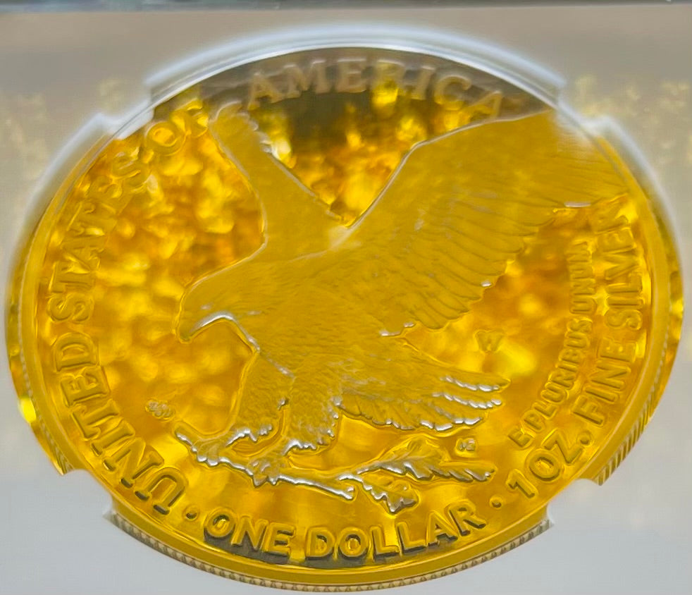 Proof 2022 (W) $1 American Silver Eagle NGC PF70 Early Releases Modern Blue Label Mint Condition (1 of 4,817)