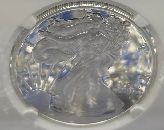 Proof 2015 (W) $1 American Silver Eagle NGC PF70 Classic Brown Label Mint Condition ( 1 of 9,548)