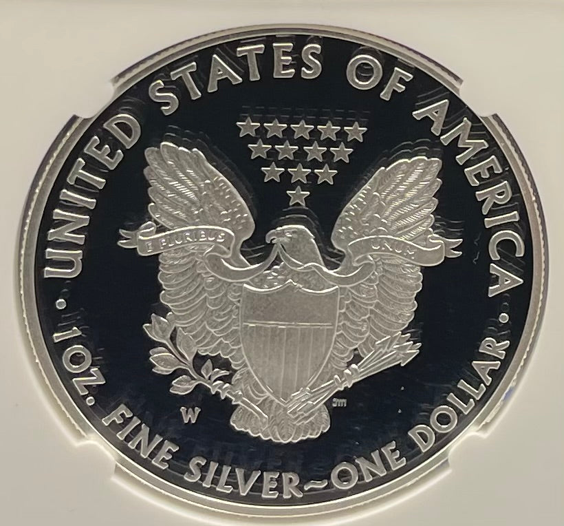 Proof 2014 (W) $1 American Silver Eagle NGC PF70 Eagle Label New Holder (1 of 9,437)