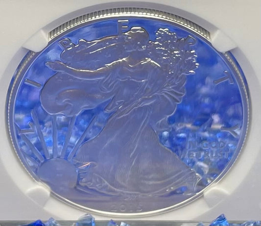 Proof 2015 (W) $1 American Silver Eagle NGC PF70 Classic Brown Label Mint Condition ( 1 of 9,548)