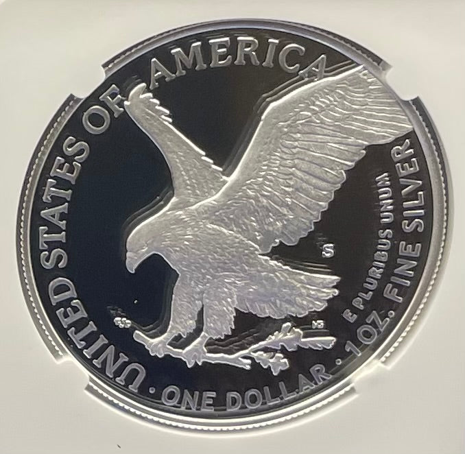 Proof 2022 (S) $1 American Silver Eagle NGC PF70 FDOI Label White Core Mint Condition (1 of 3,825)