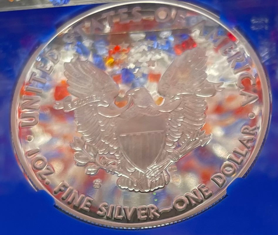 Proof 2020 (S) $1 American Silver Eagle NGC PF70UC FDOI Golden Gate Label Blue Core (1 of 7,634)