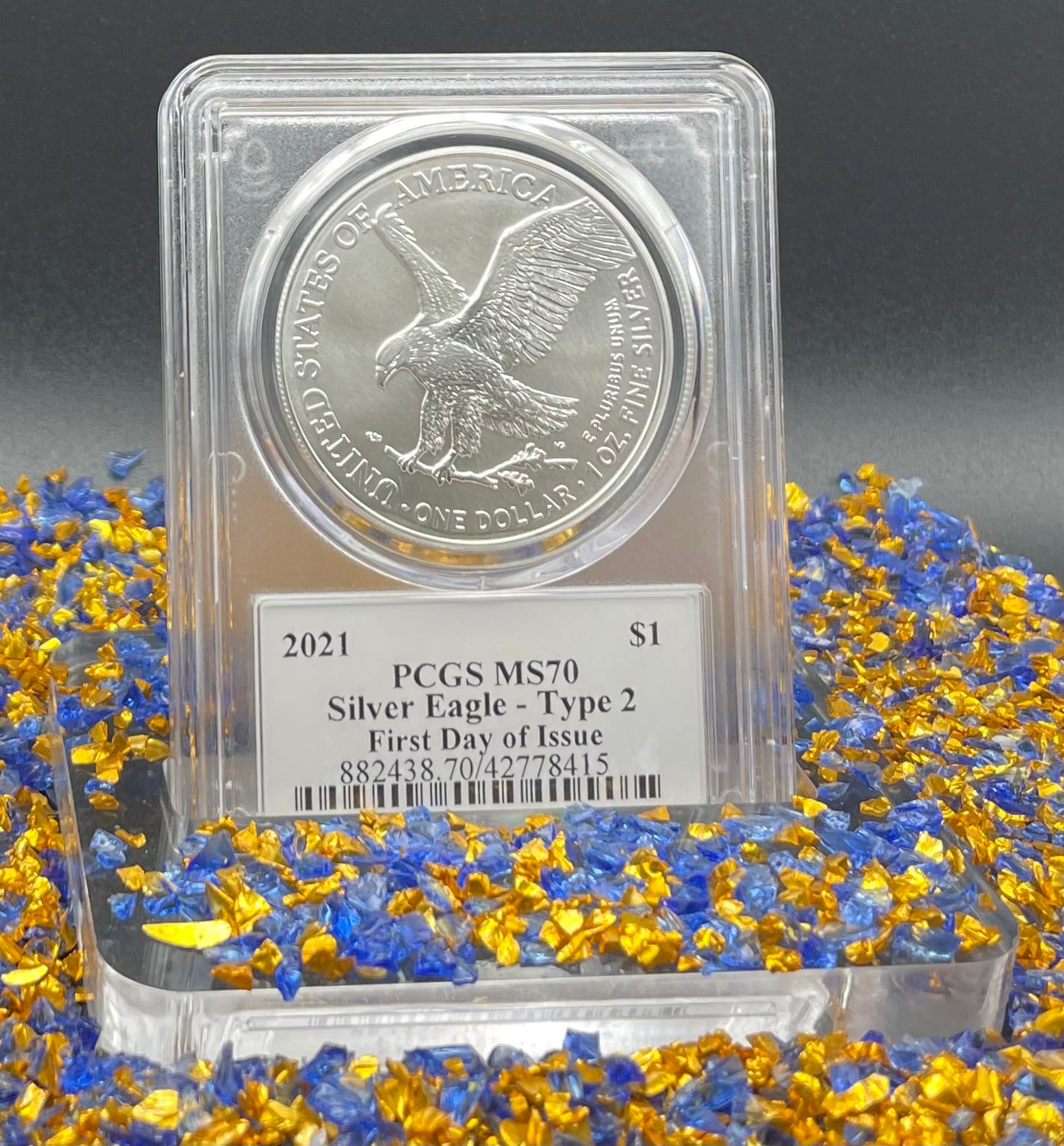 2021 $1 American Silver Eagle PCGS MS70 Type 2 Thomas Rogers Signed Label Mint Condition Rare (1 of 2500)