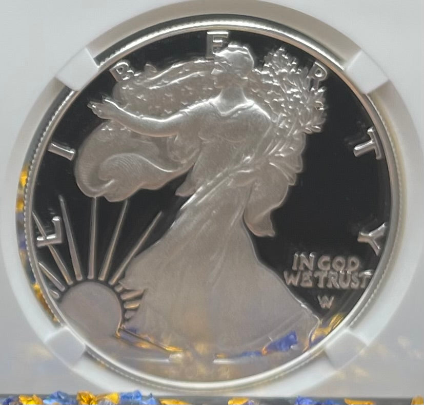 Proof 2022 (W) $1 American Silver Eagle NGC PF70 Early Releases Congratulations Set West Point Gold Start (1 of 1,332)