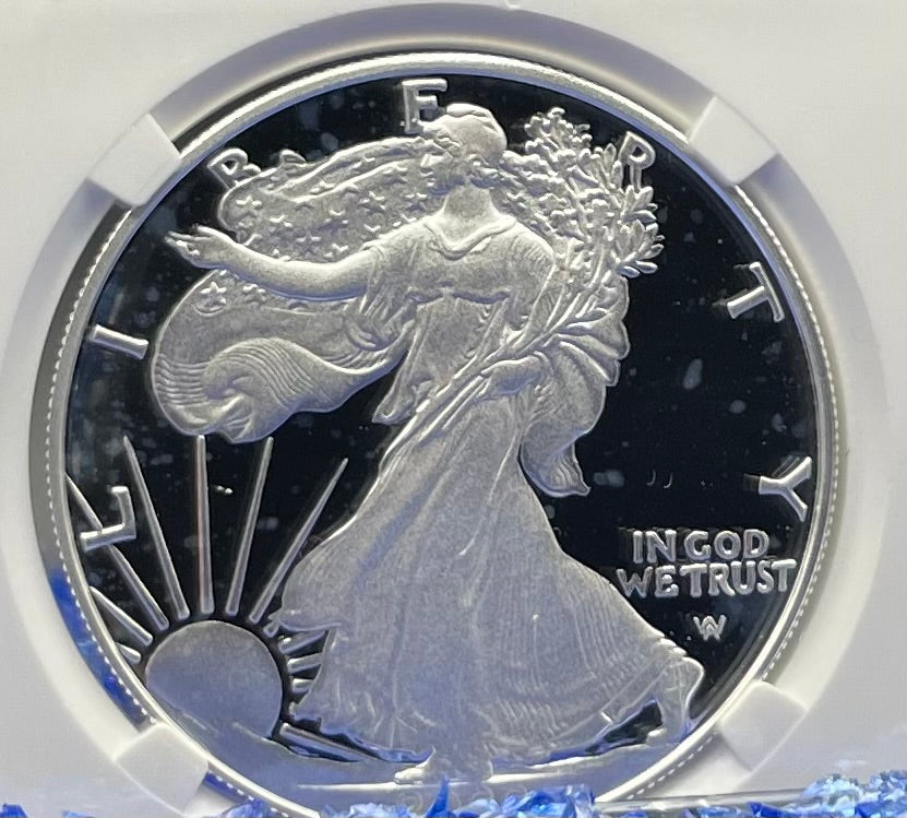 Proof 2022 (W) $1 American Silver Eagle NGC PF70 Eagle Mountain Label (1 of 5,895)