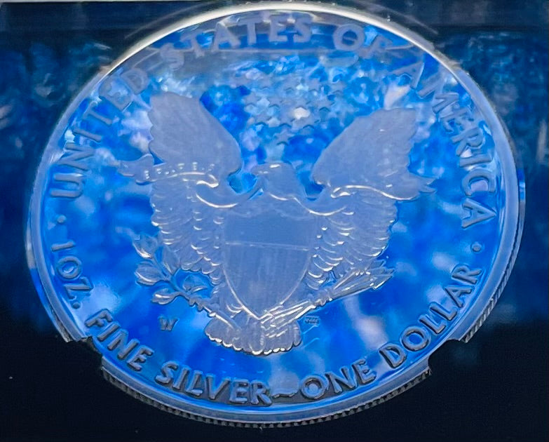 Proof 2021 (W) $1 American Silver Eagle NGC PF70 Type 1 First Releases Heraldic Eagle Label Black Core (1 of 6,854)