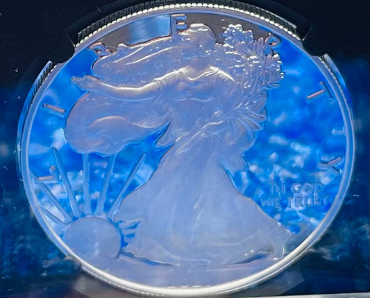 Proof 2021 (W) $1 American Silver Eagle NGC PF70 Type 1 First Releases Heraldic Eagle Label Black Core (1 of 6,854)