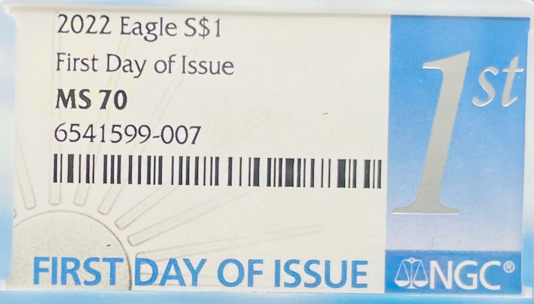 2016 $1 American Silver Eagle NGC MS70 First Day of Issue Eagle Holder Mint Condition (1 of 27,272)