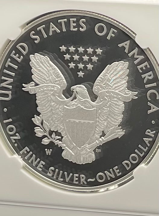 Proof 2018 (W) $1 American Silver Eagle NGC PF69 Early Releases Modern Blue Label Mint Condition (1 of 1,778)