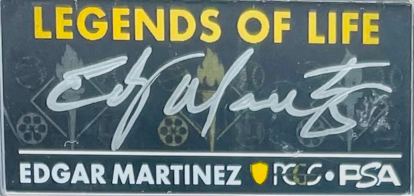 2021 $1 American Silver Eagle PCGS MS70 First Production T-2 Legends of Life MLB Hall of Fame Edgar Martinez Signed Label (1 of 207)