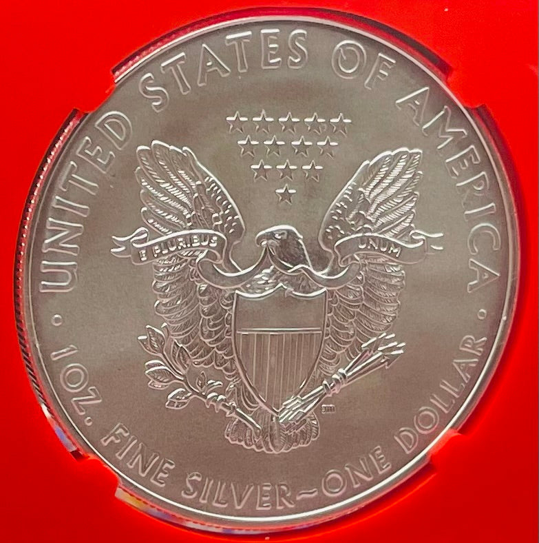 2017 $1 American Silver Eagle NGC MS70 First Day of Issue Red Core Mint Condition (1 of 40,818)