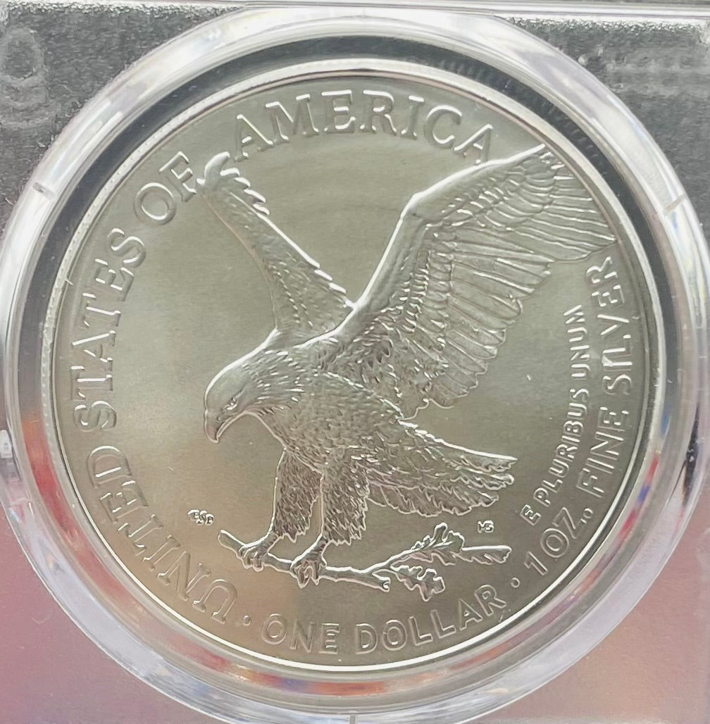 2021 $1 American Silver Eagle PCGS MS70 FDOI Type 2 Jim Peed Signed Label Mint Condition (1 of 3999)