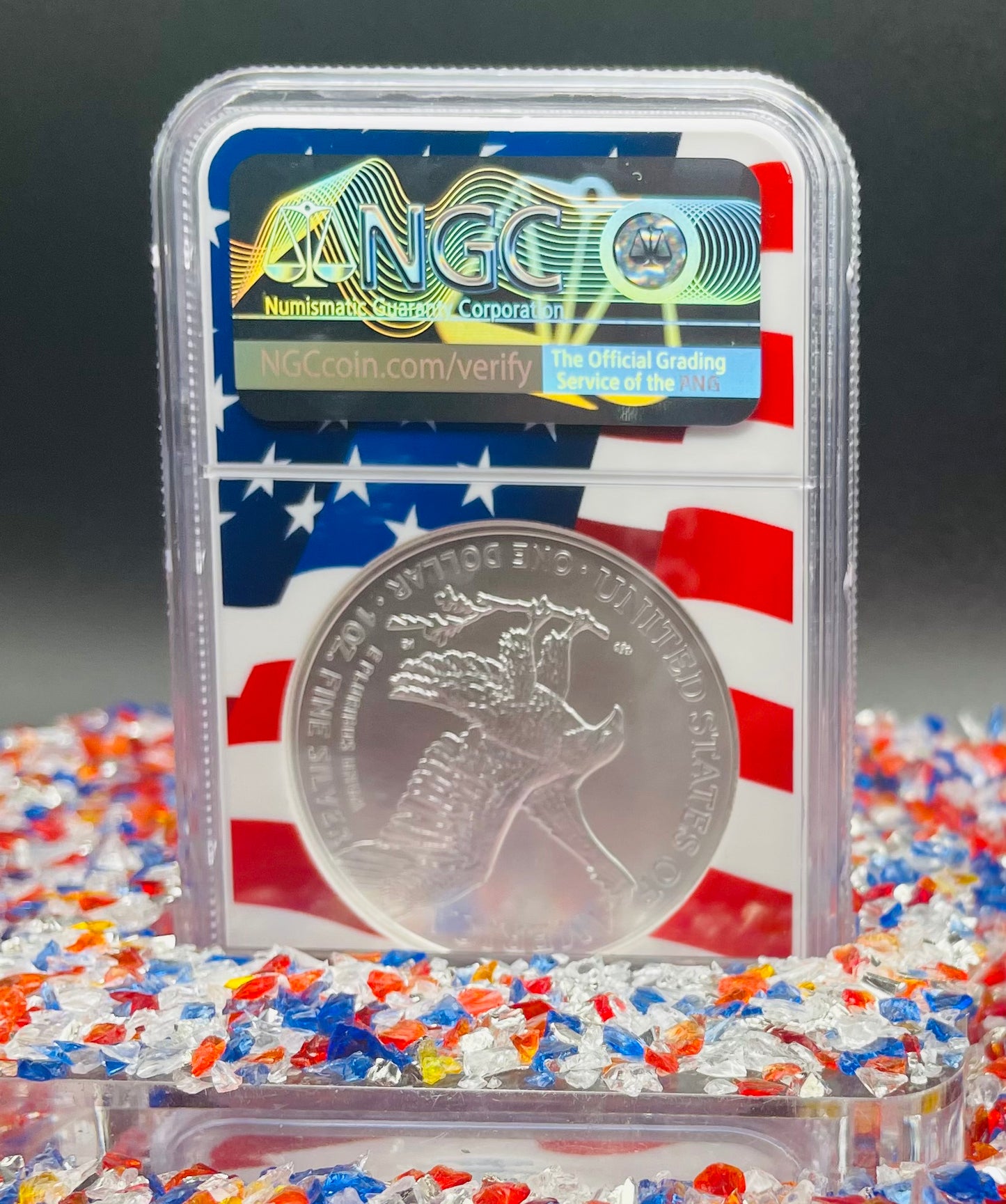 2022 $1 American Silver Eagle NGC MS70 New Years Edition Ultra Rare Holder