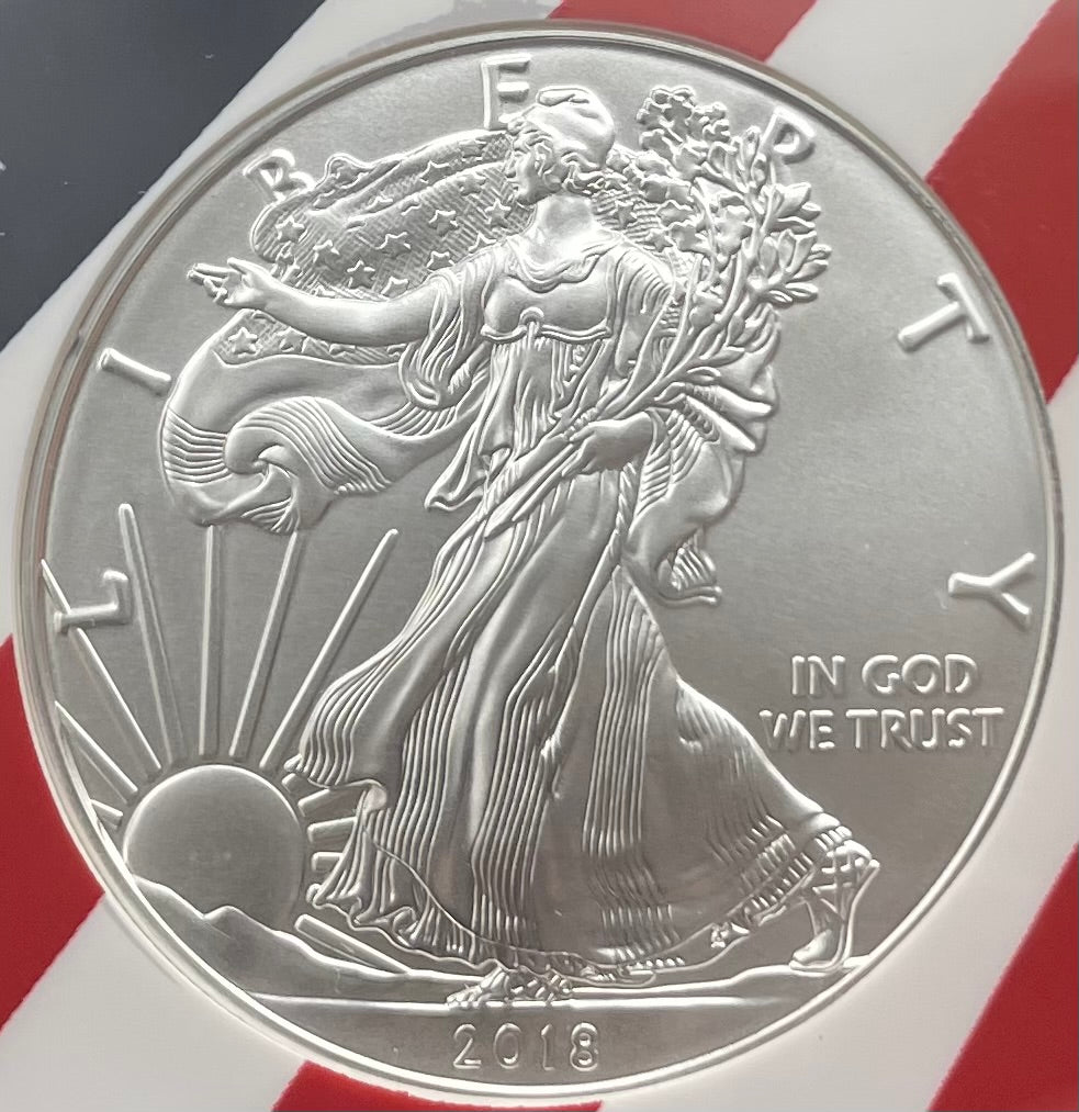 2018 $1 American Silver Eagle NGC MS70 New Years Edition Ultra Rare Holder & Label