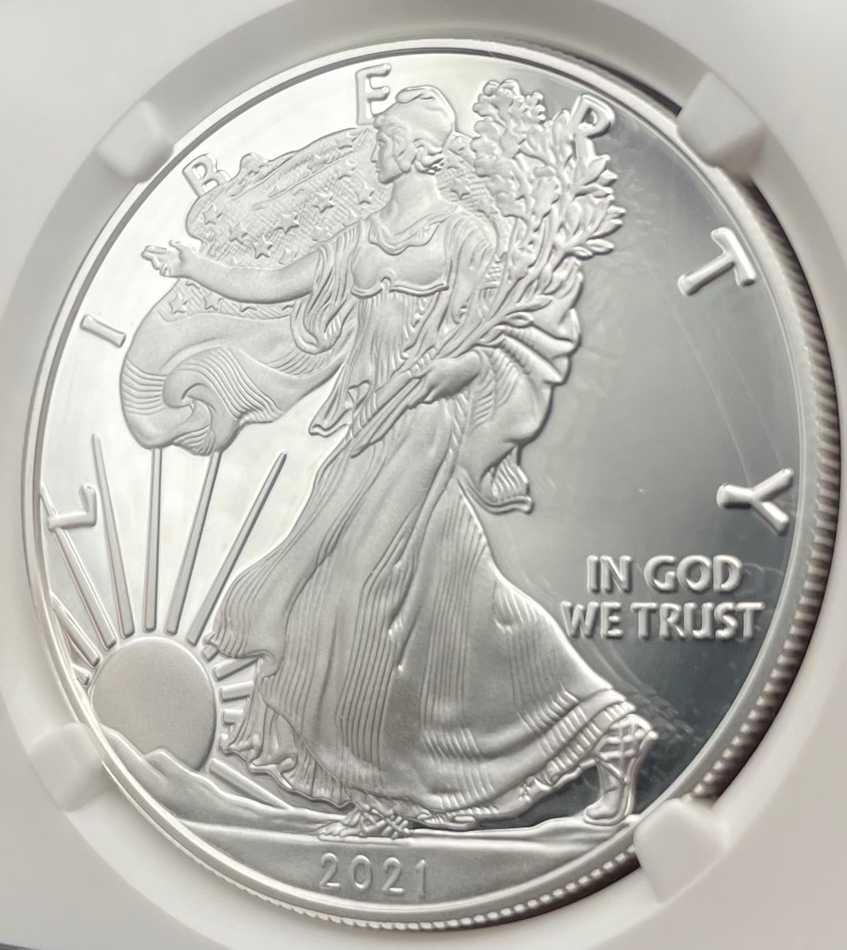 Proof 2021 (W) $1 American Silver Eagle NGC PF70 Type 1 Congratulations Set 35th Anniversary (Rare 1 of 985)