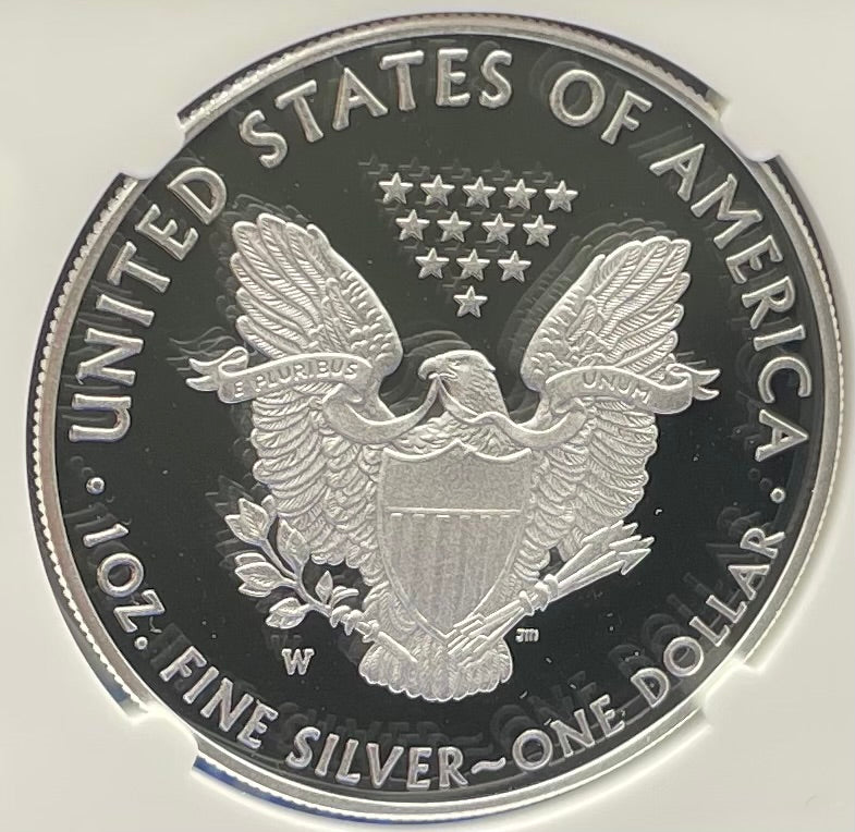 Proof 2018 (W) $1 American Silver Eagle NGC PF70 Modern Brown Label Mint Condition (1 of 5,493)