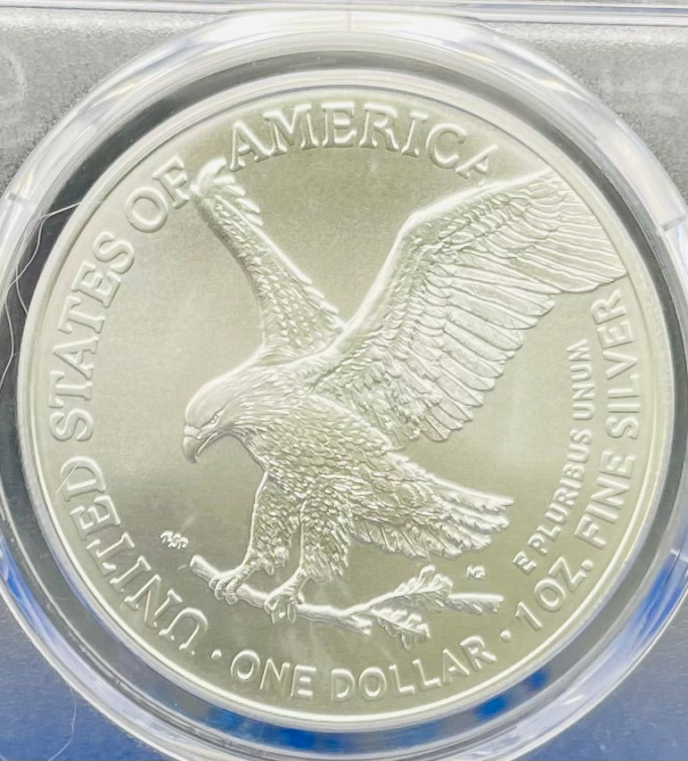 2021 $1 American Silver Eagle PCGS MS70 NBA Hall of Fame Shaquille O'Neal Signed Mint Condition 1 of 118