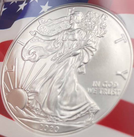 2020 $1 American Silver Eagle NGC MS70 New Years Edition Ultra Rare Holder & Label Mint Condition