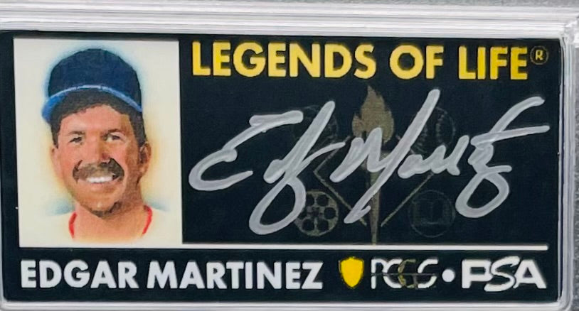 2024 $1 American Silver Eagle PCGS MS70 FDOI Legends of Life MLB Hall of Fame Edgar Martinez Signed Label Mint Condition (Rare 1 of 15)