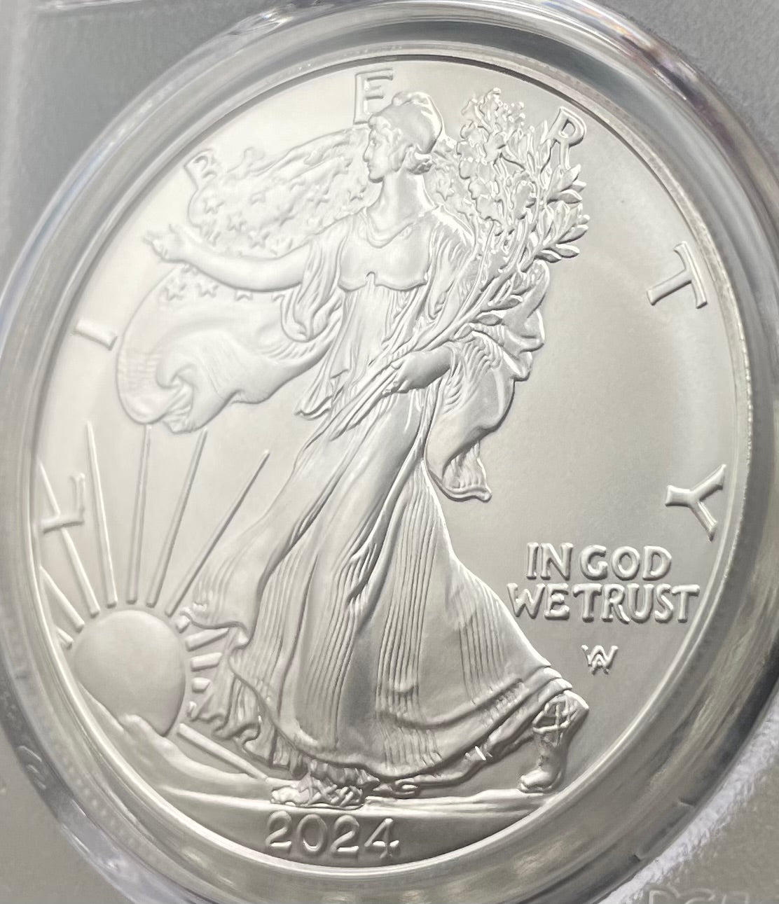 2024 $1 American Silver Eagle PCGS MS70 FDOI Legends of Life NBA Hall of Fame Stephen Curry Signed Label Mint Condition (Rare 1 of 20)