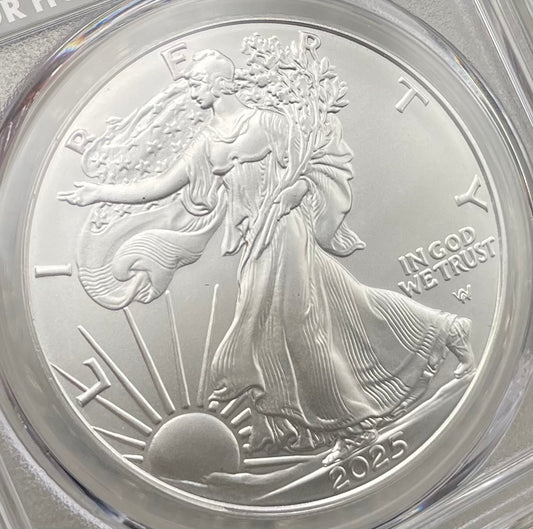 2025 $1 American Silver Eagle PCGS MS70 FDOI Legends of Life MLB Hall of Fame Trevor Hoffman Signed Label (Rare 1 of 15)