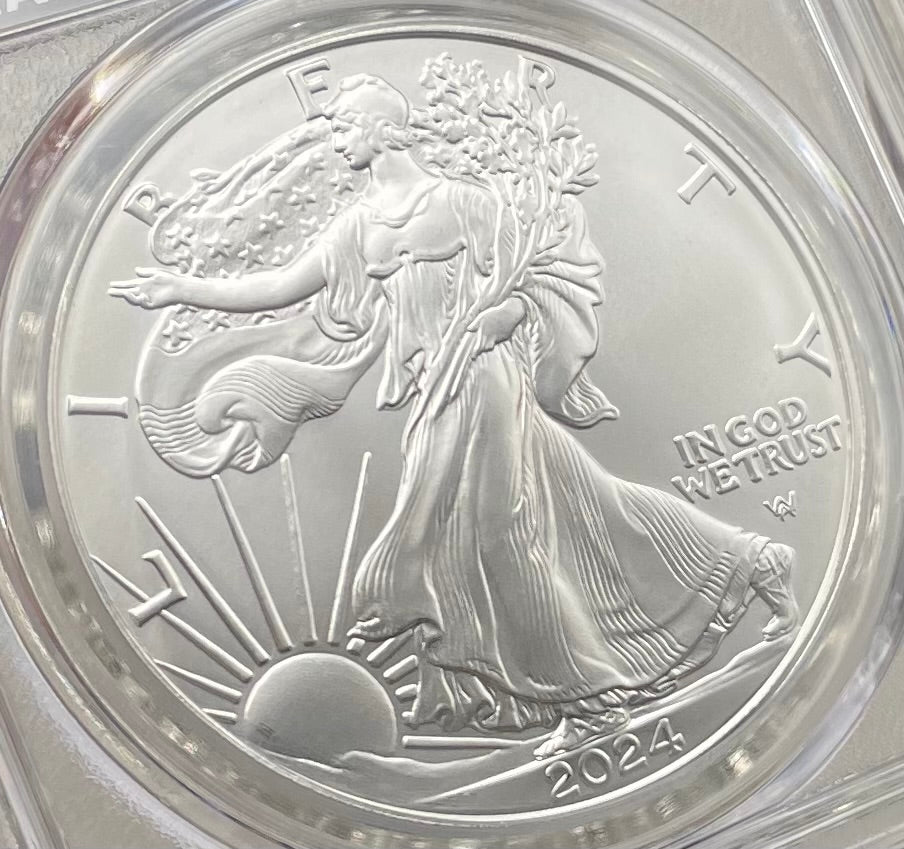 2024 $1 American Silver Eagle PCGS MS70 FDOI Legends of Life NBA Hall of Fame Bernard King Signed Label Mint Condition (Rare 1 of 15)