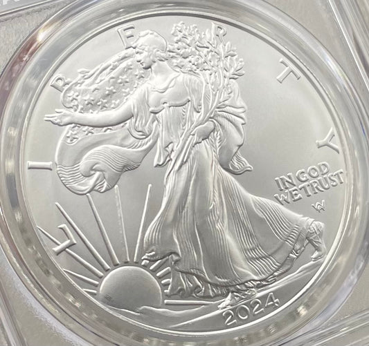 2024 $1 American Silver Eagle PCGS MS70 FDOI Legends of Life NBA Hall of Fame Bernard King Signed Label Mint Condition (Rare 1 of 15)