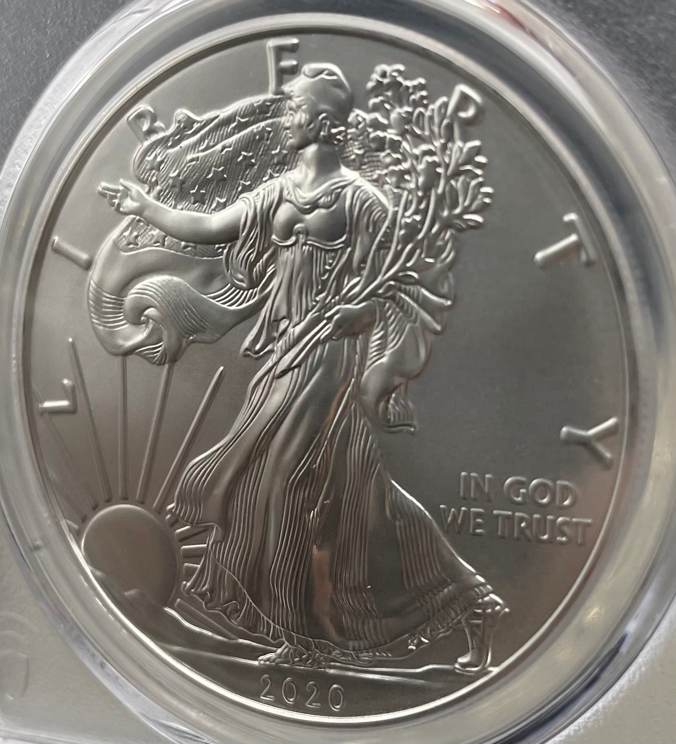 2020 $1 American Silver Eagle PCGS MS70 First Strike Legends of Life MLB Hall of Fame Andre Dawson Signed Label Mint Condition (1 of 35)