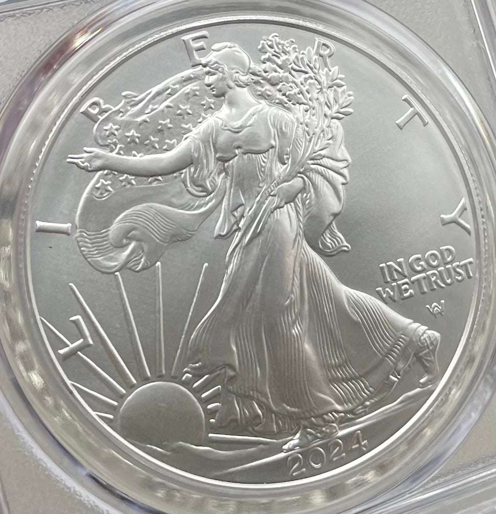 2024 $1 American Silver Eagle PCGS MS70 FDOI Legends of Life MLB Hall of Fame Wade Boggs Signed (Rare 1 of 15)