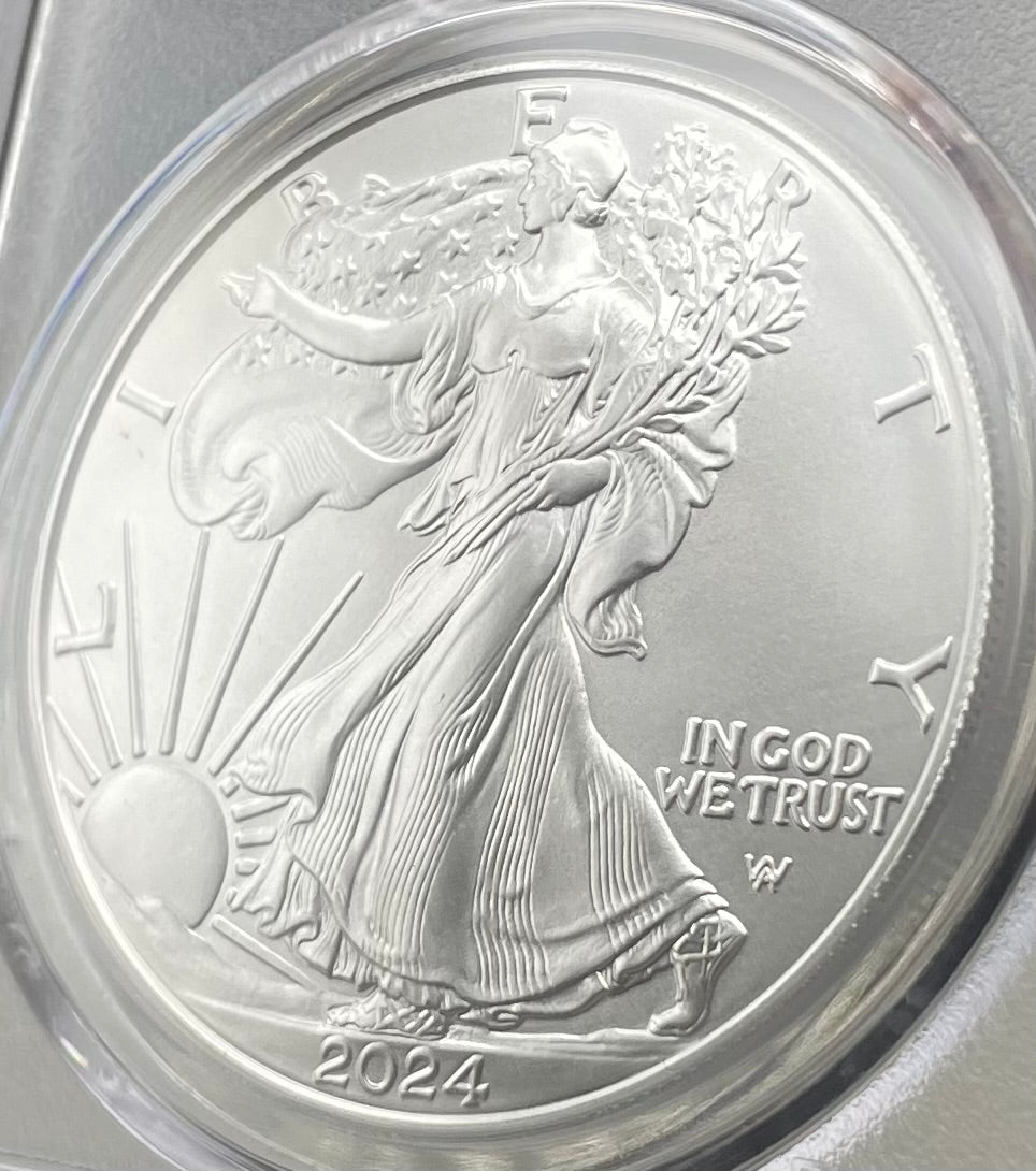 2024 $1 American Silver Eagle PCGS MS70 FDOI Legends of Life MLB Hall of Fame Wade Boggs Signed (Rare 1 of 15)