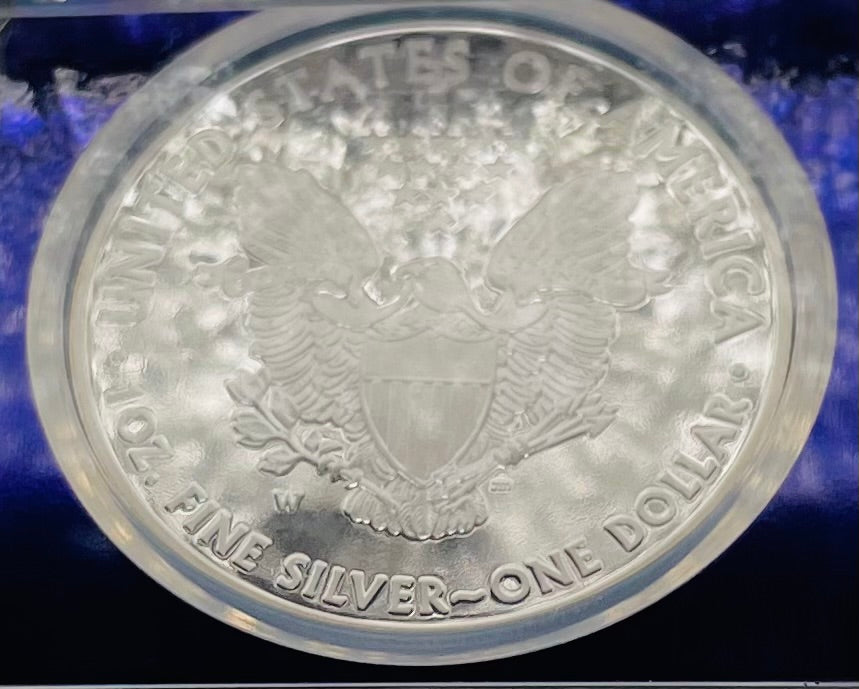 Proof 2015 (W) $1 American Silver Eagle NGC PF69 Trader Bea Private Issue Purple Foil New Holder Rare