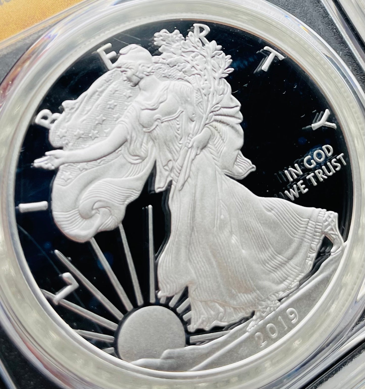 Proof 2019 (W) $1 American Silver Eagle PCGS PR70DCAM FDOI (Denver) Master Designer Cleveland Signed (1 of 498)