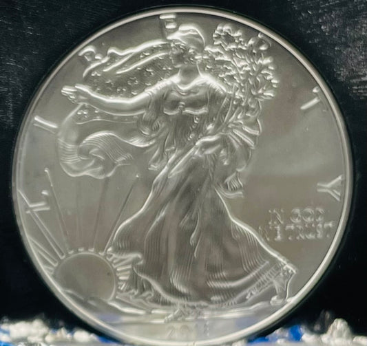 2018 $1 American Silver Eagle NGC MS70 First Day of Issue Rare Silver Foil Holder Low Mintage