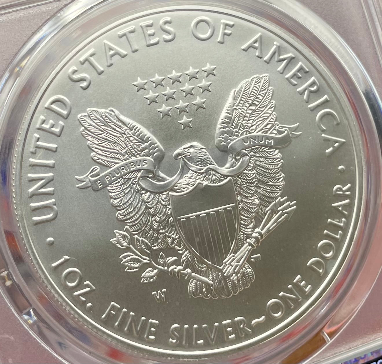 Burnished 2017 (W) $1 American Silver Eagle PCGS SP70 First Strike American Flag Label Mint Condition (1 of 4,869)