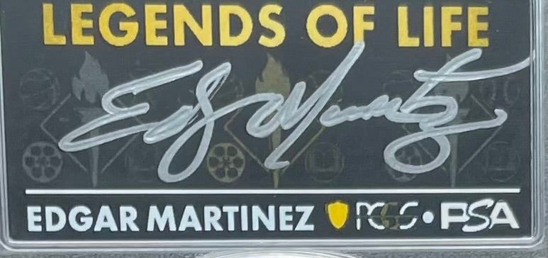 2025 $1 American Silver Eagle PCGS MS70 First Strike Legends of Life MLB Hall of Fame Edgar Martinez Signed Label Mint Condition (1 of 25)