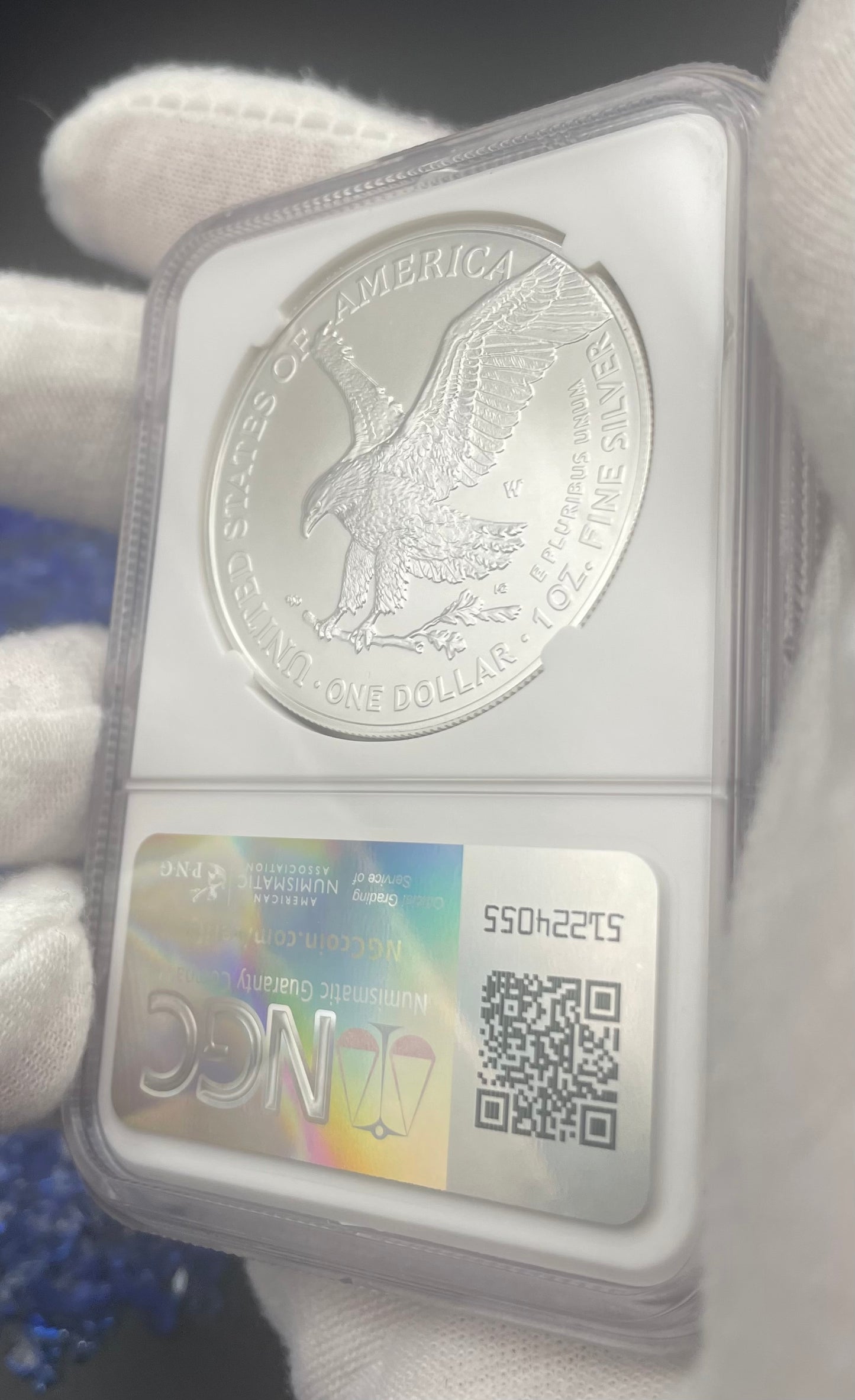 Burnished 2022 (W) $1 American Silver Eagle NGC MS70 Rare Silver Eagle Label