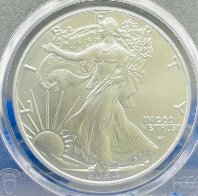 2024 $1 American Silver Eagle PCGS MS70 FDOI Legends of Life MLB Hall of Fame Tom Glavin Signed Label Mint Condition(Rare 1 of 15)