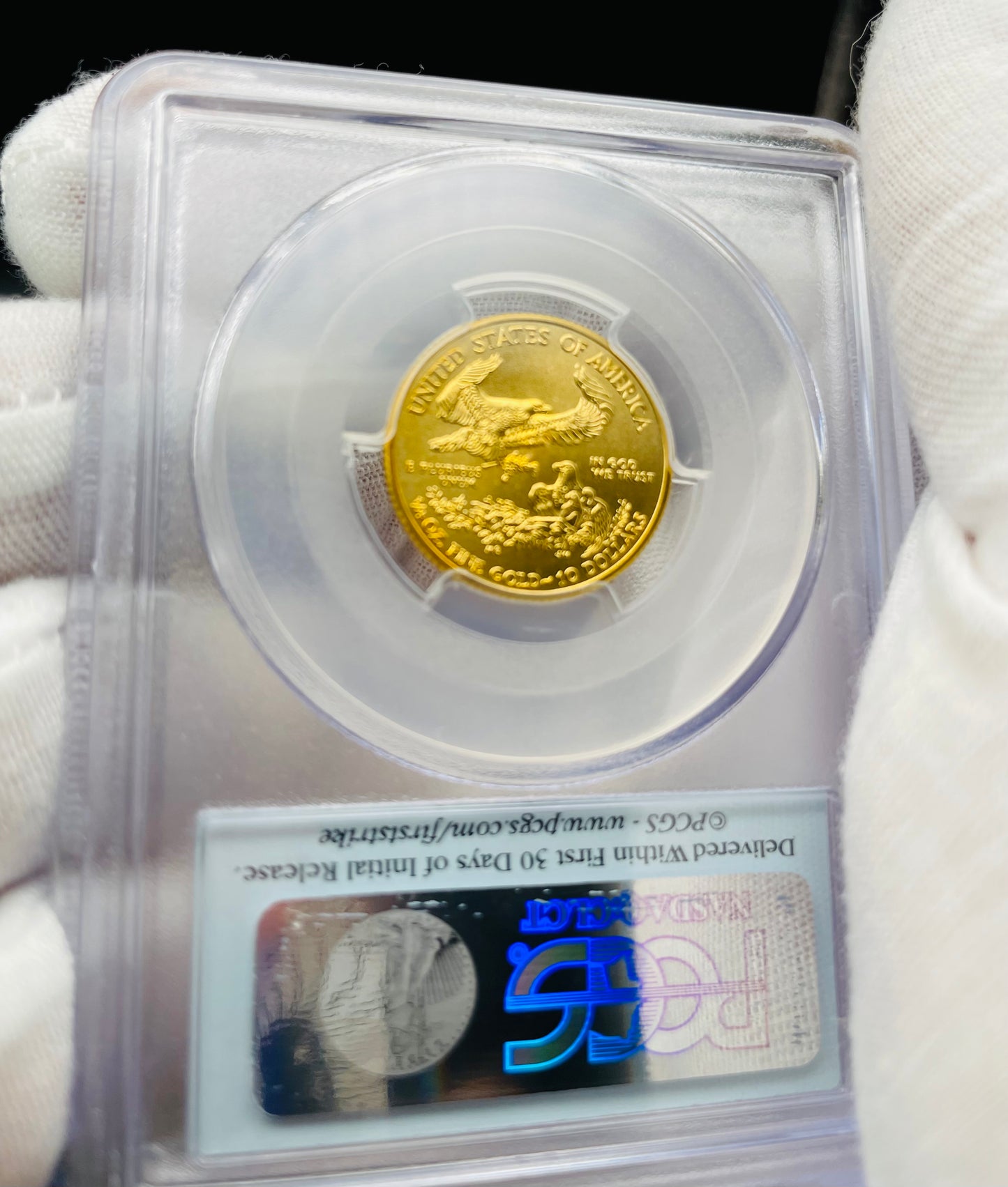 2013 $10 American Gold Eagle PCGS MS70 First Strike Flag Label (Rare 1 of 754)