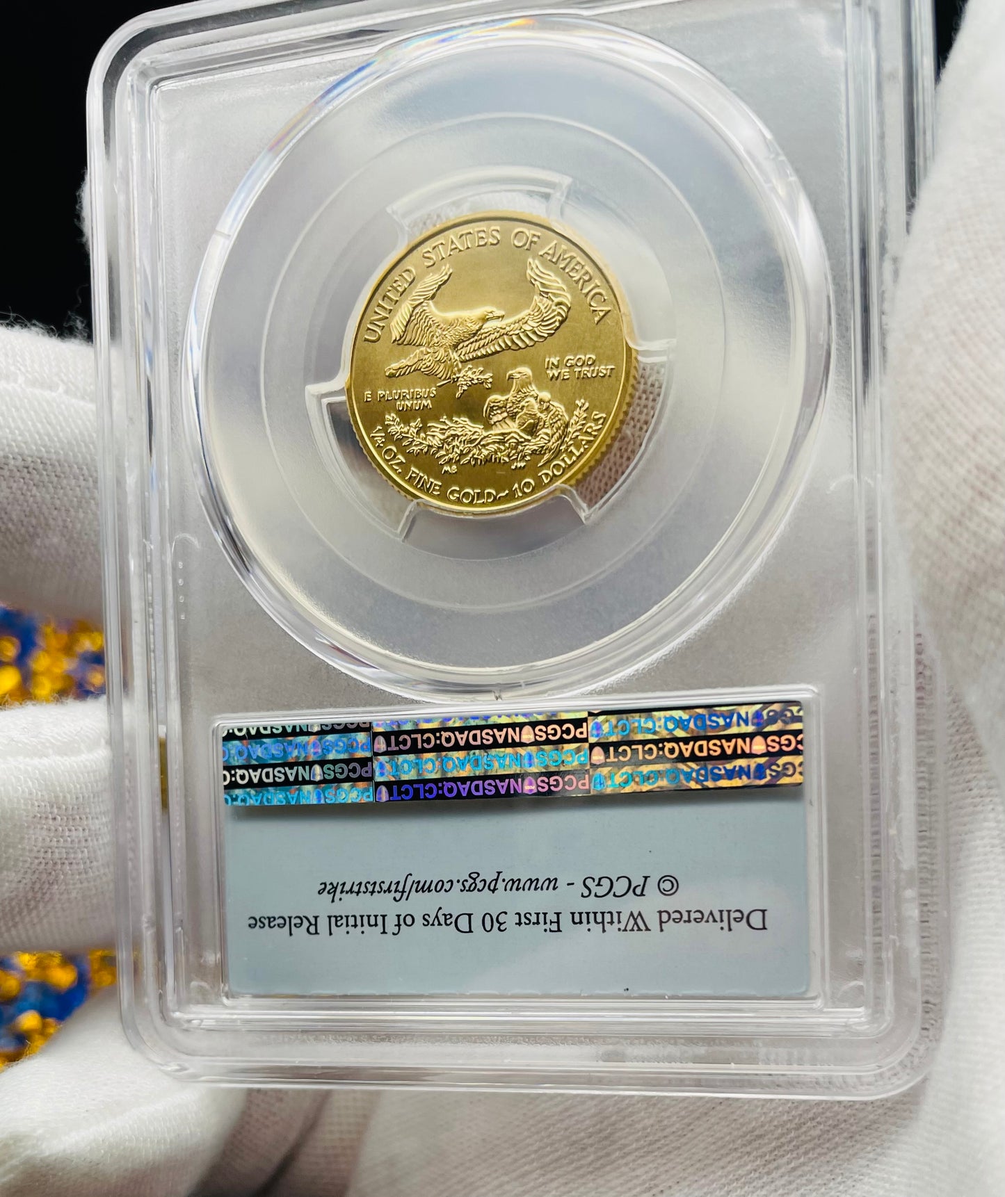 2018 $10 American Gold Eagle PCGS MS70 First Strike Flag Label (Rare 1 of 1,780)